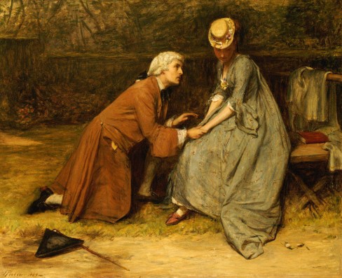 The Proposal. John Pettie, R.A. (1839-1893). Oil On Canvas, 1869.